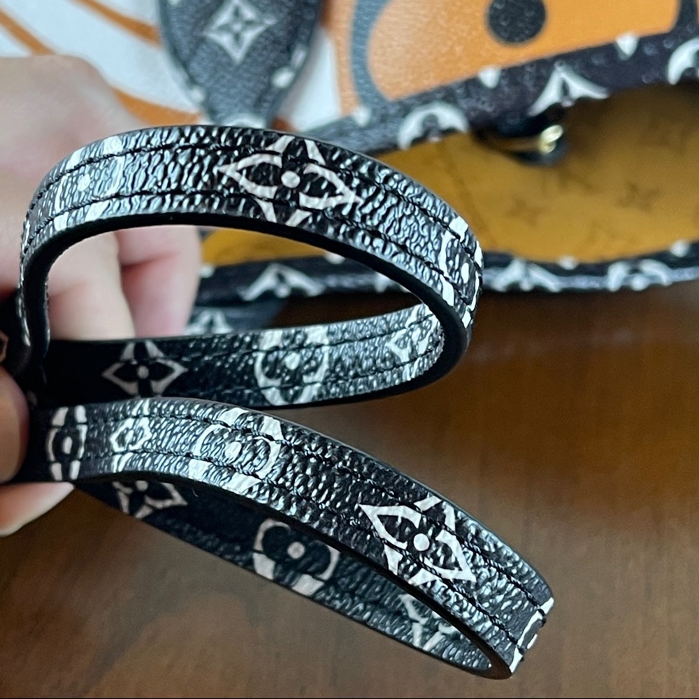 Louis Vuitton Limited Edition Orange/Black Monogram Crafty Neverfull MM … - Picture 7 of 16